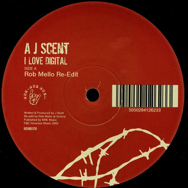 A J Scent* : I Love Digital (12", Ltd)