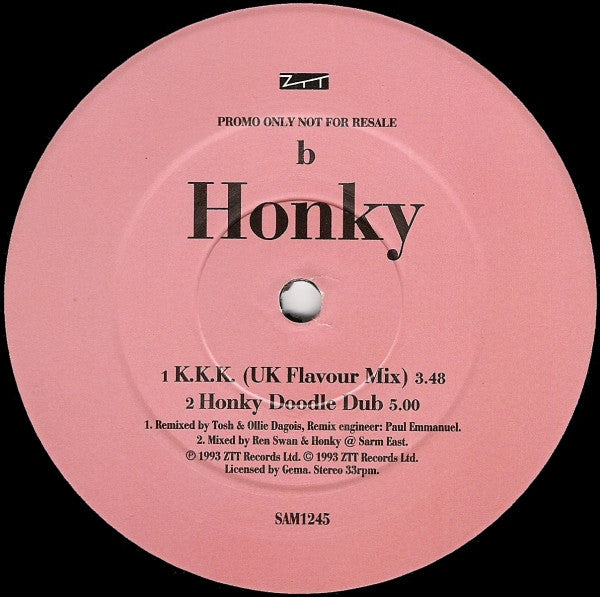 Honky : The Honky Doodle Day EP (12", EP, Promo)