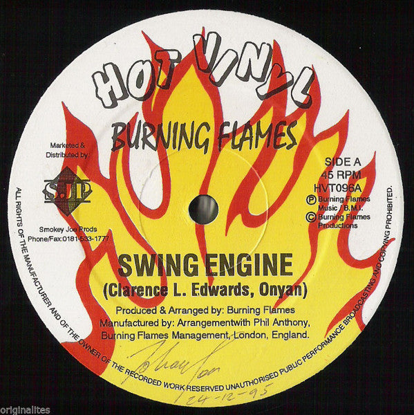 Burning Flames : Swing Engine/Juantana Mera (12", Single)