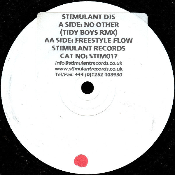 Stimulant DJs : No Other / Freestyle Flow‎ (12", W/Lbl, Sti)
