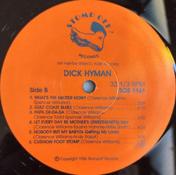 Dick Hyman : Gulf Coast Blues: The Music Of Clarence Williams (LP, Album)