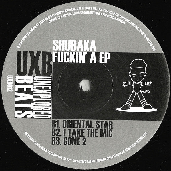 Shubaka : Fuckin' A EP (12", EP)