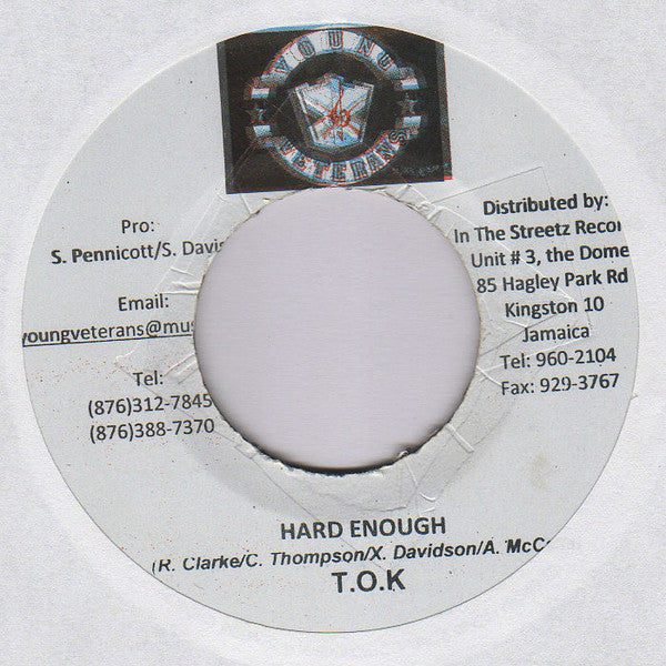 T.O.K. : Hard Enough (7", M/Print)