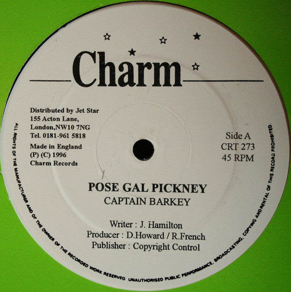 Captain Barkey : Pose Gal Pickney (12")