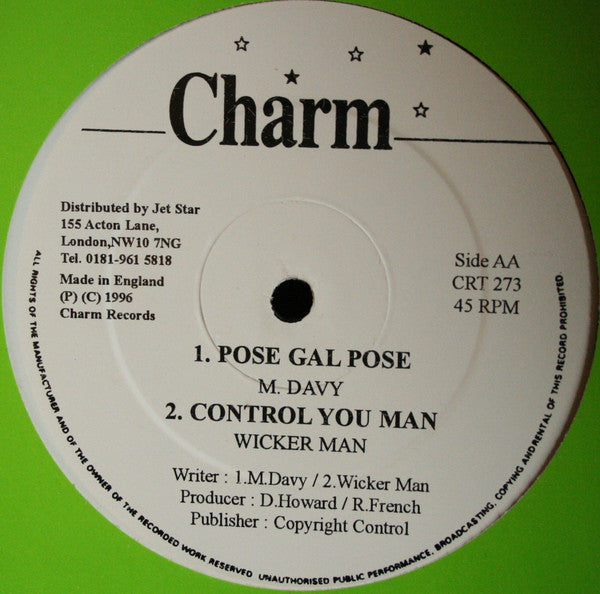 Captain Barkey : Pose Gal Pickney (12")