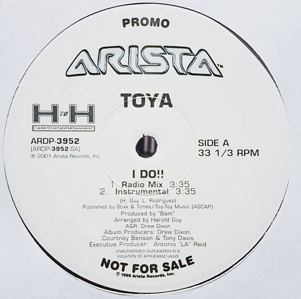 Toya (2) : I Do!! (12", Promo)