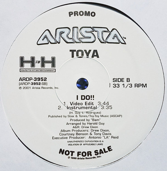 Toya (2) : I Do!! (12", Promo)