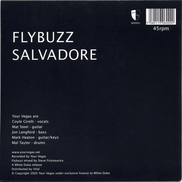 Your Vegas : Flybuzz (7", Single, Ltd, Num)