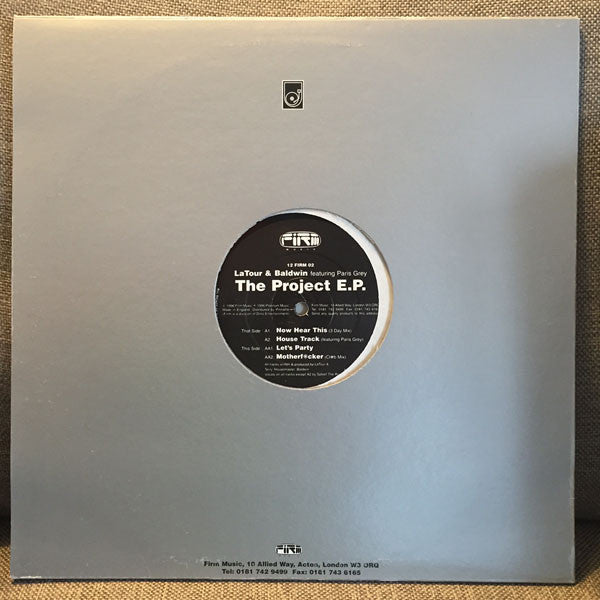 LaTour & Baldwin* : The Project E.P. (12", EP)