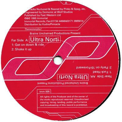 Ultra Norti : Brains Unchained Productions Present Ultra Norti (12")