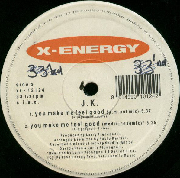 J.K. : You Make Me Feel Good (12")