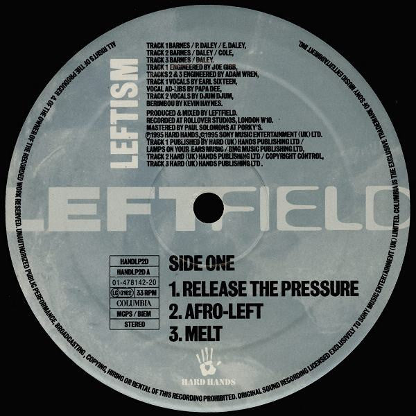 Leftfield : Leftism (2xLP, Album, Gat)