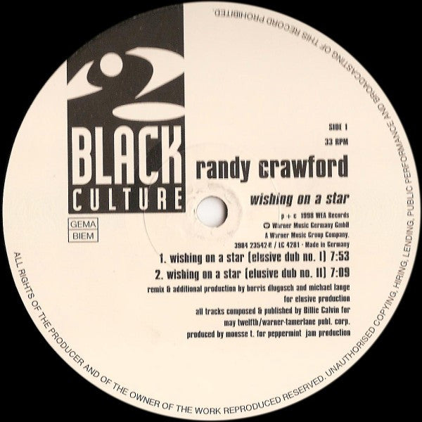 Randy Crawford : Wishing On A Star (Remixes) (12")