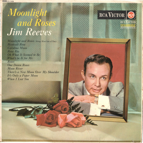 Jim Reeves : Moonlight And Roses (LP, Album, Mono)