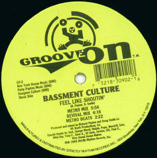 Bassment Culture* : Feel Like Shoutin' / Native Stomp (12")