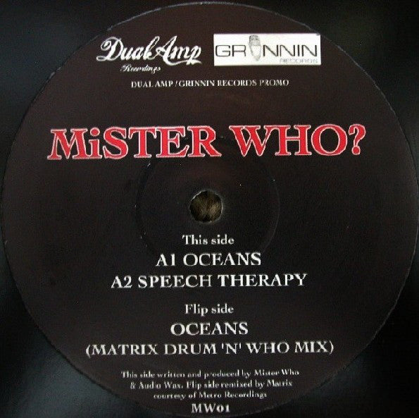 Mister Who?* : Oceans (12", Promo)