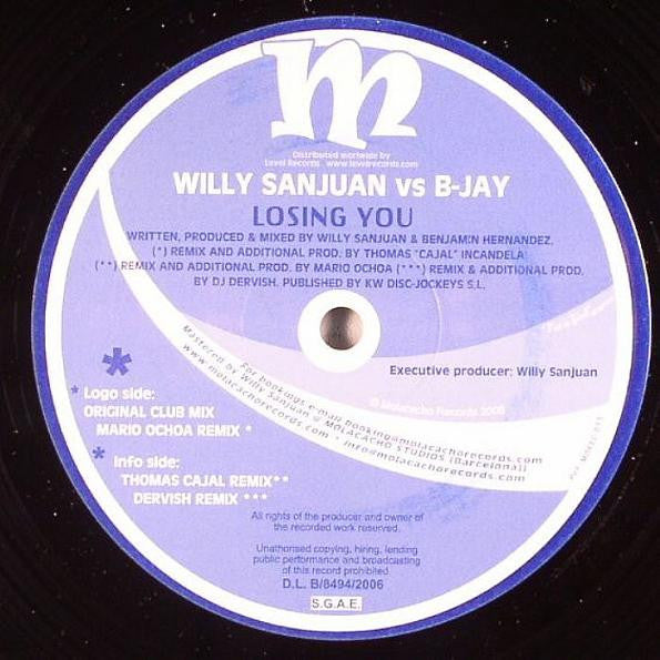 Willy Sanjuan vs B-Jay : Losing You (12")