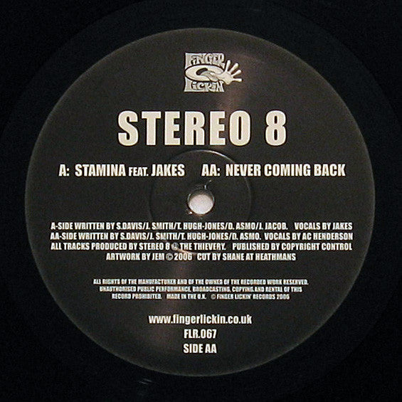 Stereo 8 : Stamina / Never Coming Back (12")