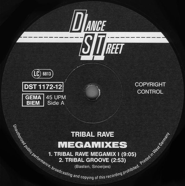 Various : Tribal-Rave Megamixes (12")