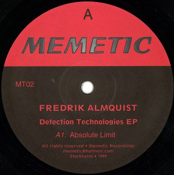 Fredrick Almquist : Detection Technologies EP (12")
