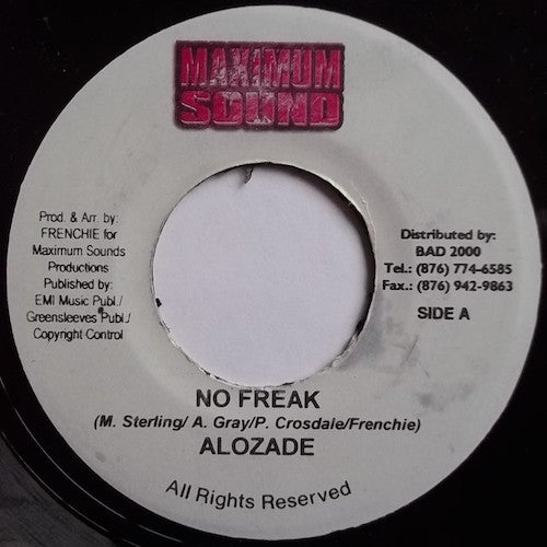 Alozade / Taz (3) & Black Pearl (14) : No Freak / The Game (7")