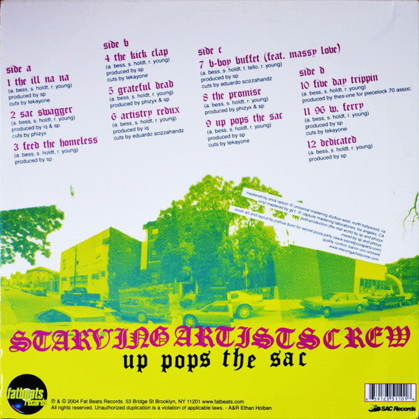 Starving Artists Crew : Up Pops The Sac (2xLP, Album)