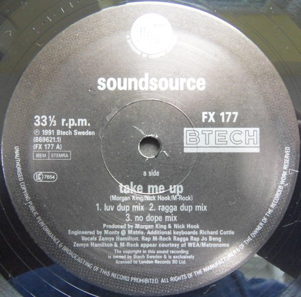 Soundsource : Take Me Up (12")