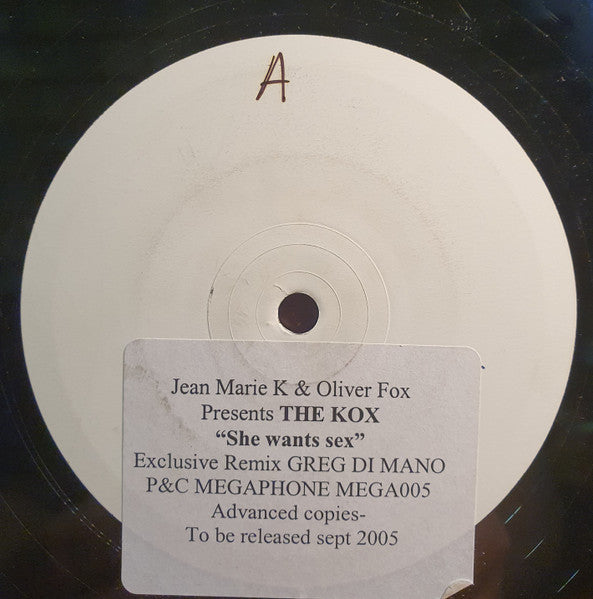 The Kox : She Wants Sex (12", W/Lbl)
