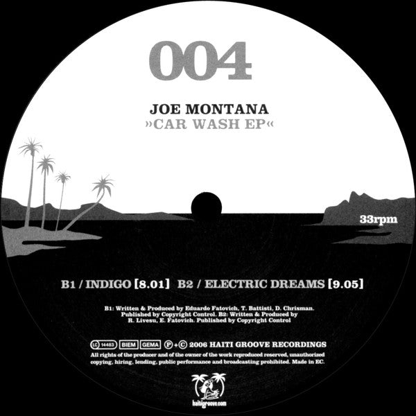 Joe Montana : Car Wash EP (12", EP)