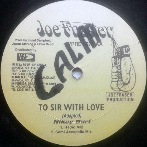 Nicky Burt : To Sir With Love (12", Maxi)