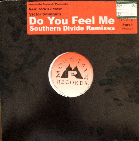 Victor Simonelli : Do You Feel Me (Southern Divide Remixes) (12")