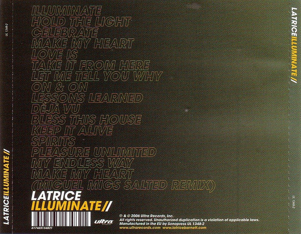 Latrice* : Illuminate (CD, Album)