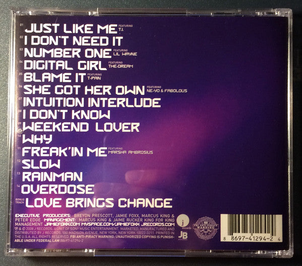 Jamie Foxx : Intuition (CD, Album)