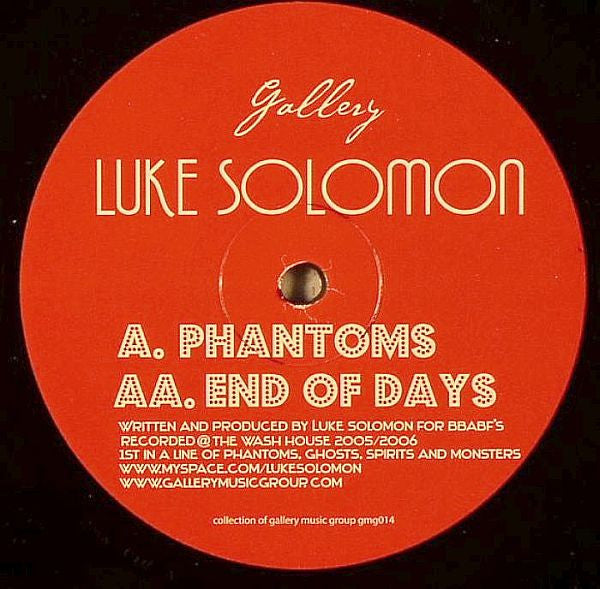 Luke Solomon : Phantoms / End Of Days (12")