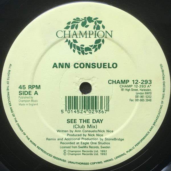 Ann Consuelo : See The Day (12")