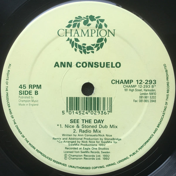 Ann Consuelo : See The Day (12")