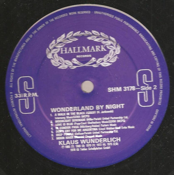 Klaus Wunderlich : Wonderland By Night (LP, Album)