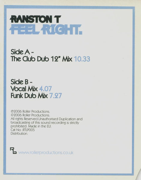 Ranston T : Feel Right (12")