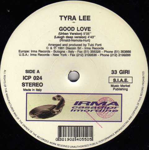 Tyra Lee : Good Love (12")