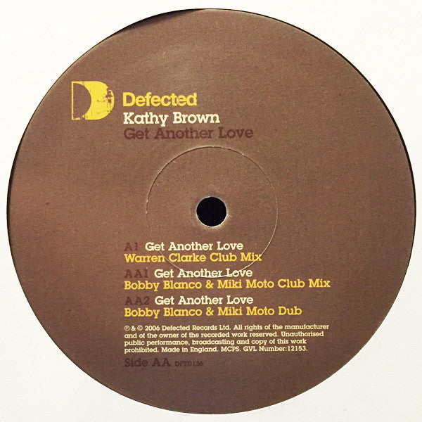 Kathy Brown : Get Another Love (12")