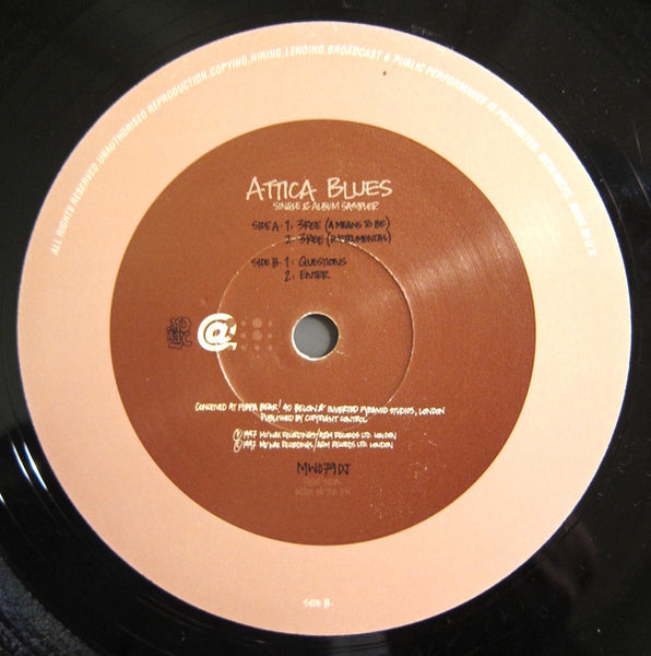 Attica Blues : 3ree (A Means To Be) (12", Promo, Smplr)