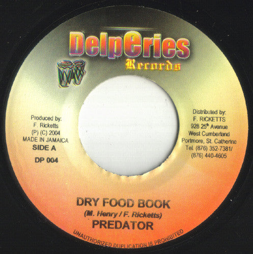 Predator (3) : Dry Food Book (7")