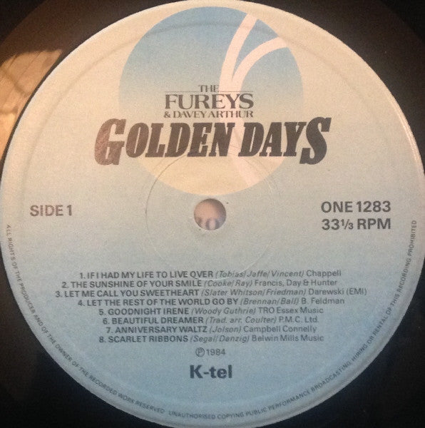 The Fureys & Davey Arthur : Golden Days (16 Songs For Lovers Of All Ages) (LP)