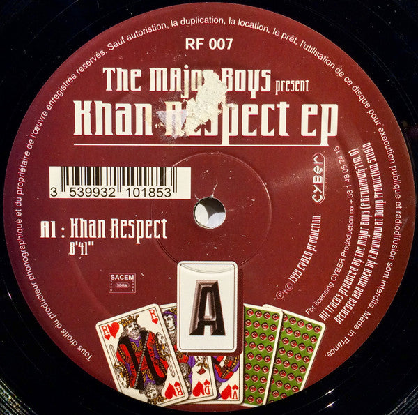 The Major Boys* : Khan Respect EP (12", EP)