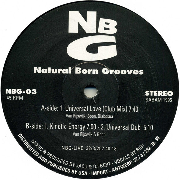 Natural Born Grooves : Universal Love (12")