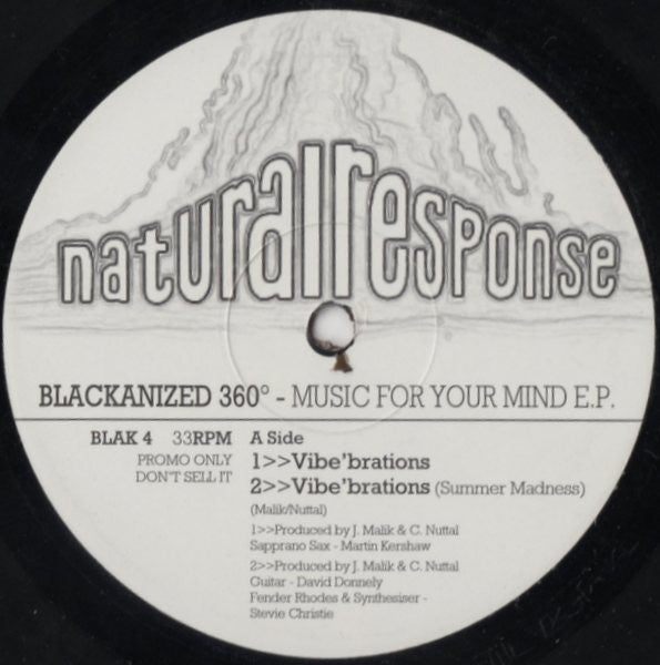 Blackanized 360°* : Music For Your Mind E.P. (12", EP, M/Print, Promo)