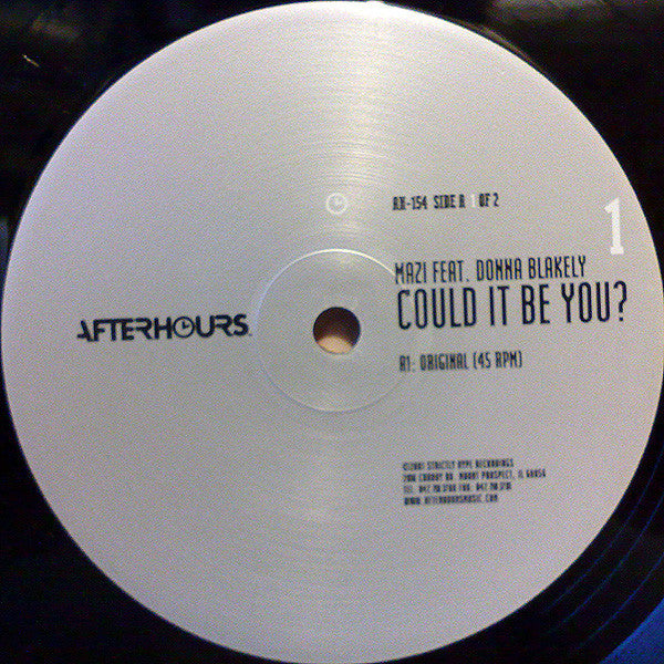 Mazi* : Could It Be You? (Part 1) (12")