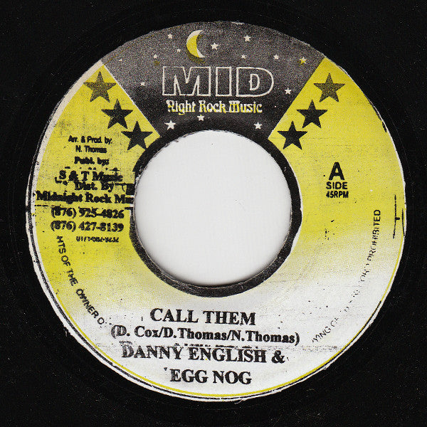 Danny English & Egg Nog : Call Them (7")