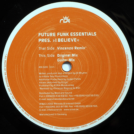 Future Funk Essentials : I Believe (12")