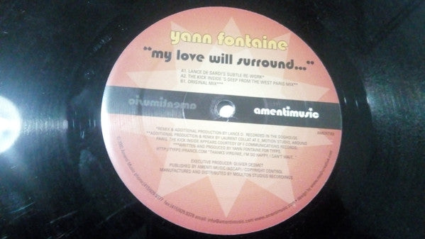 Yann Fontaine : My Love Will Surround (12")